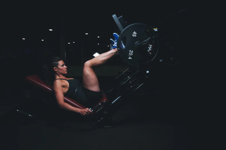 glute focused leg press